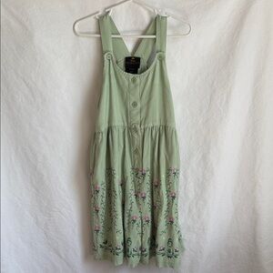 Green Floral Kids Disney Princess Tiana Jumpsuit